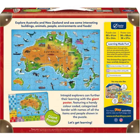 Map of Australia & NZ - Jigsaw Puzzle