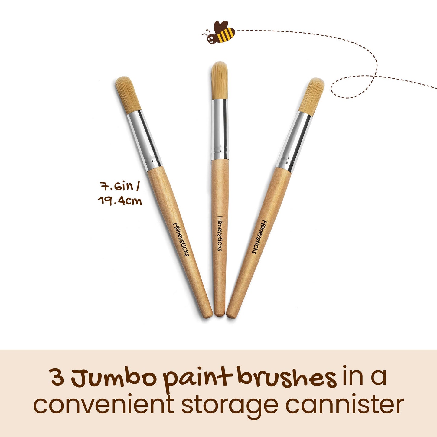 Honeysticks Jumbo Paint Brush Set