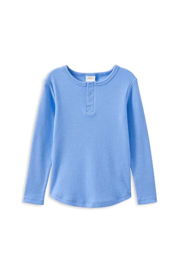 Blue Henley Tee