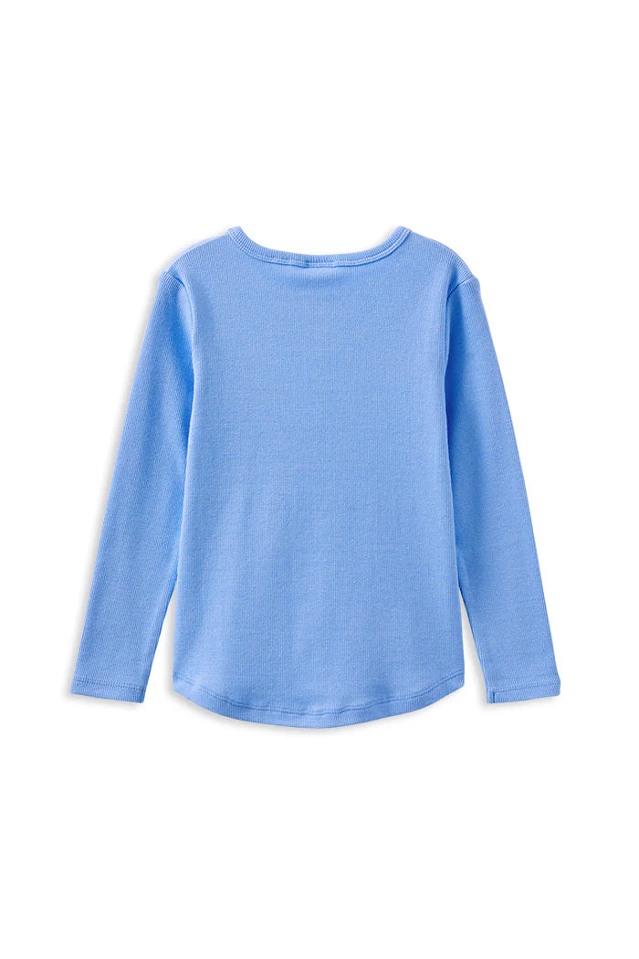 Blue Henley Tee