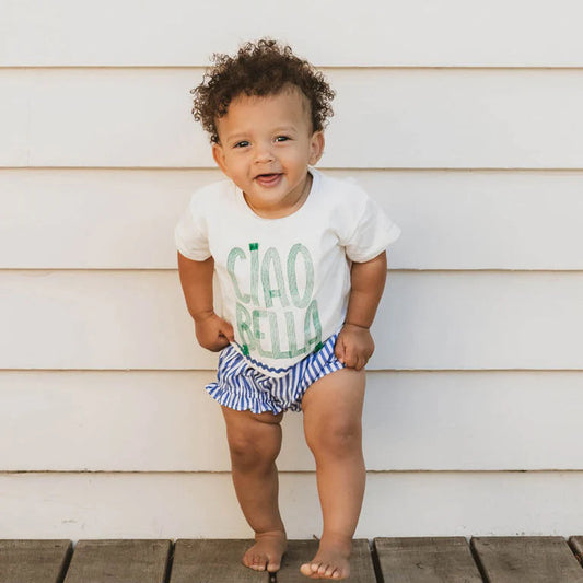 Summer Vacay Blue Stripe Bloomers