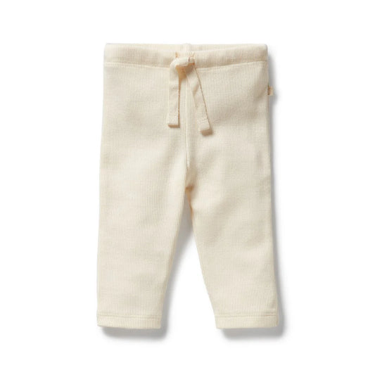 Buttermilk Organic Ribbed Leggings