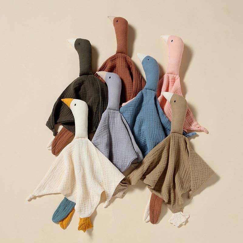 Goose Comforter Baby Security Blanket - Sundown