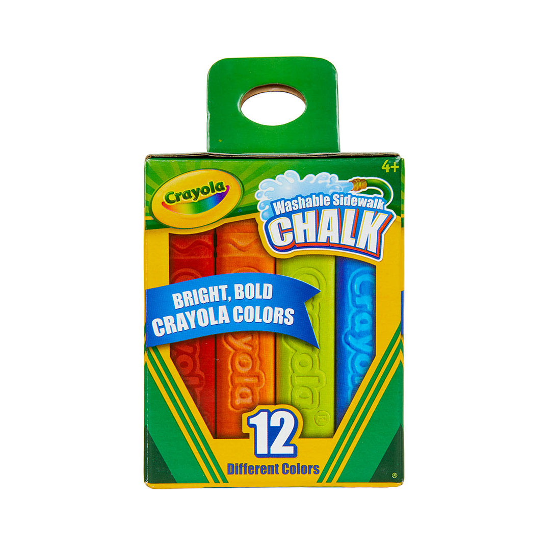 Crayola 12pk Washable Coloured -  Chalk