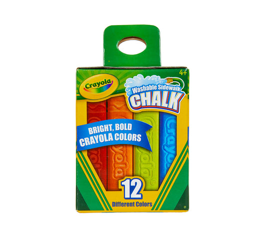 Crayola 12pk Washable Coloured -  Chalk