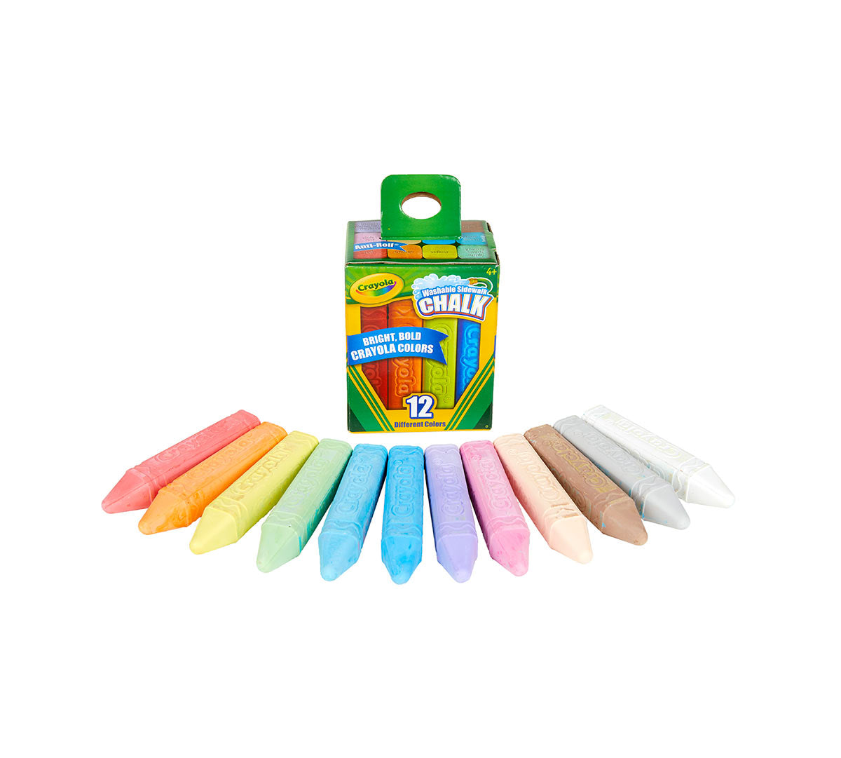 Crayola 12pk Washable Coloured -  Chalk