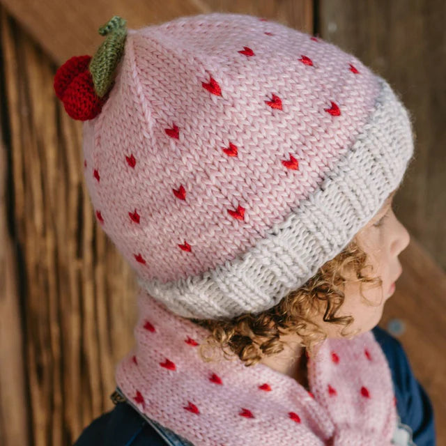 Cherry Beanie - Pink