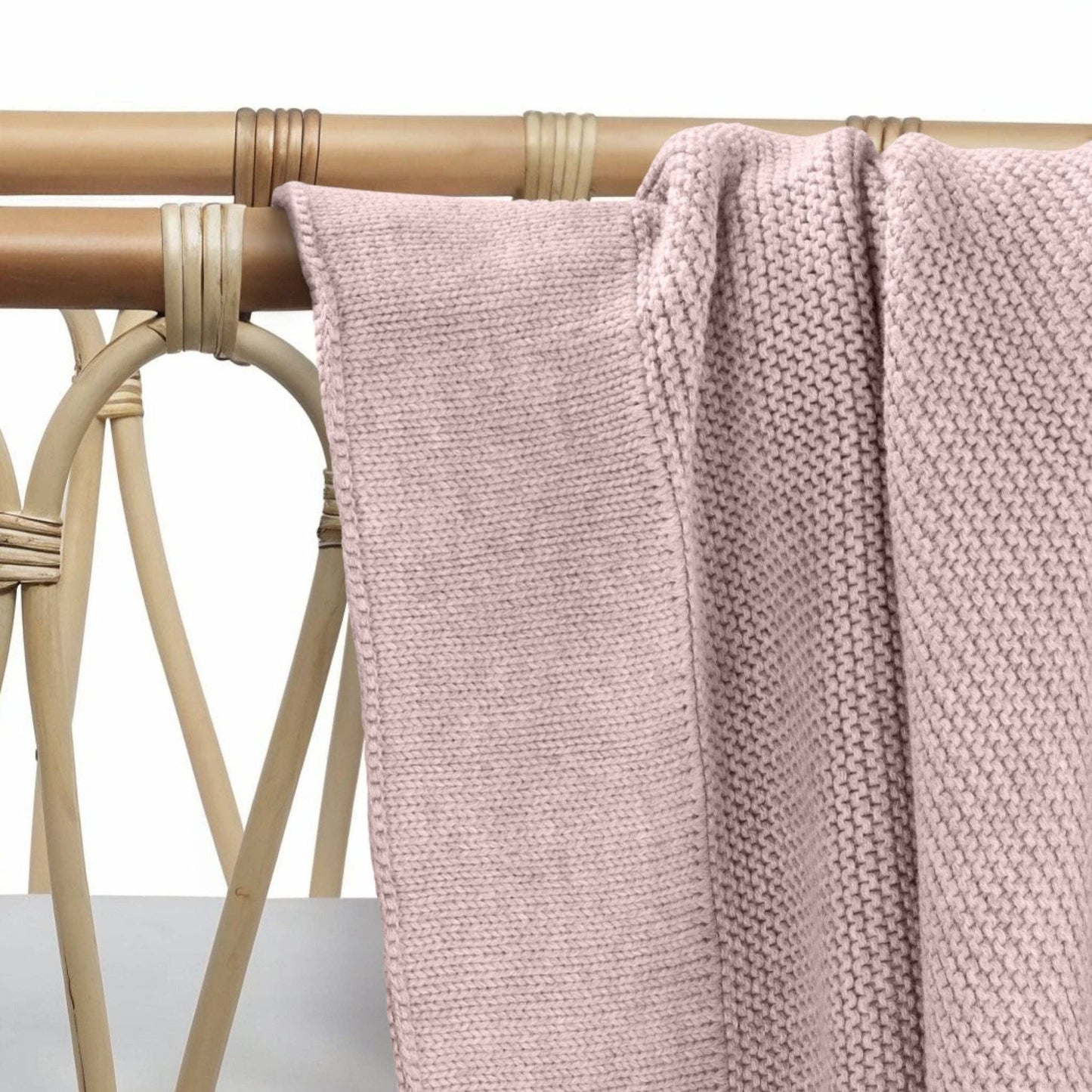Cotton Classic Knit Baby Blanket - Blossom