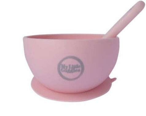 My Little Bowl & Spoon Set: Powder Rose