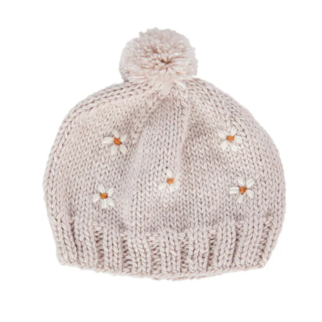 Daisy Beanie - Oatmeal