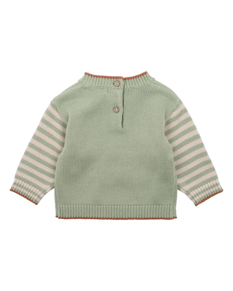 Nevada Skating Fox Knitted Jumper - Green