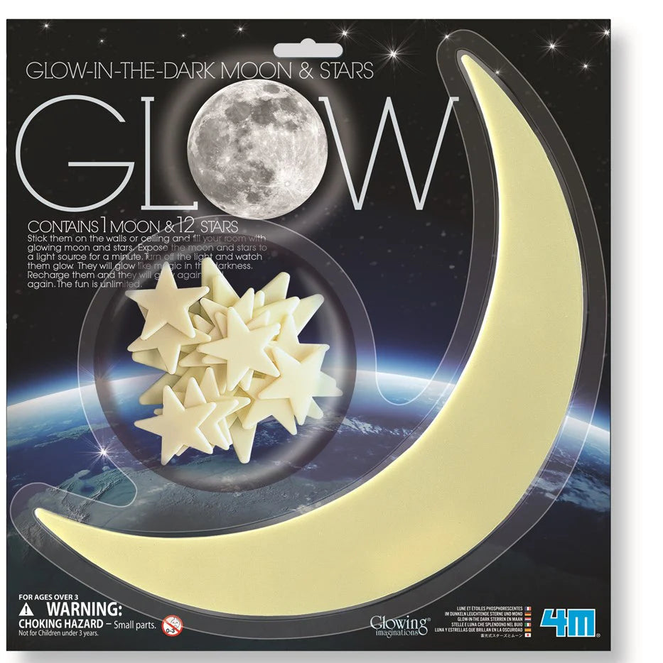 Glow In The Dark Moon And Stars