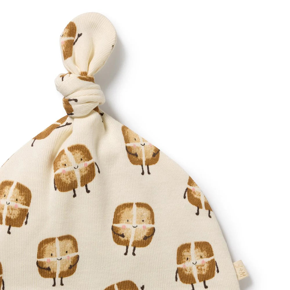 Knot Hat - Hot Cross Buns