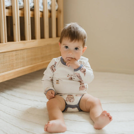 Long Sleeve Bodysuit - Honey Bears