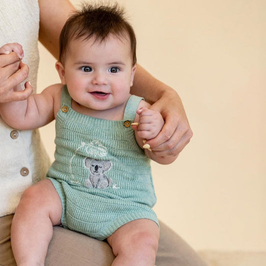 Ivan Organic Knitted Koala Bodysuit