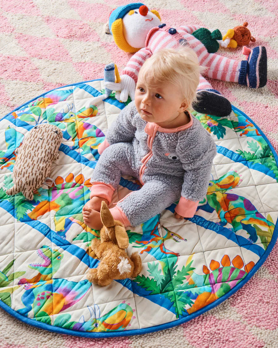 Quilted Baby Play Mat - Dino Safari