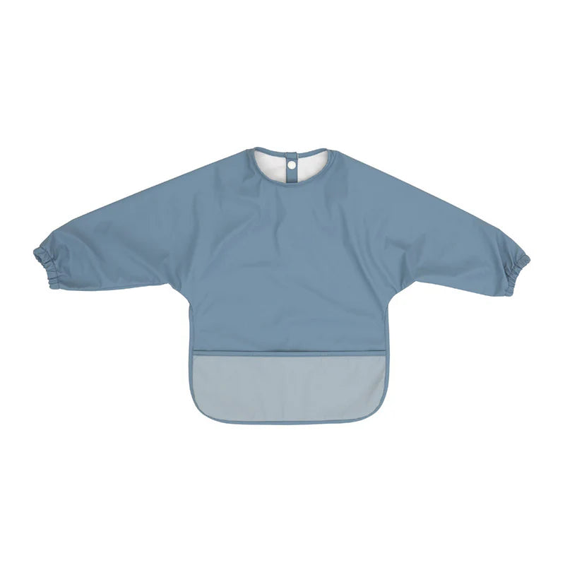 Recycled Long Sleeve Bib - Two-tone Blue