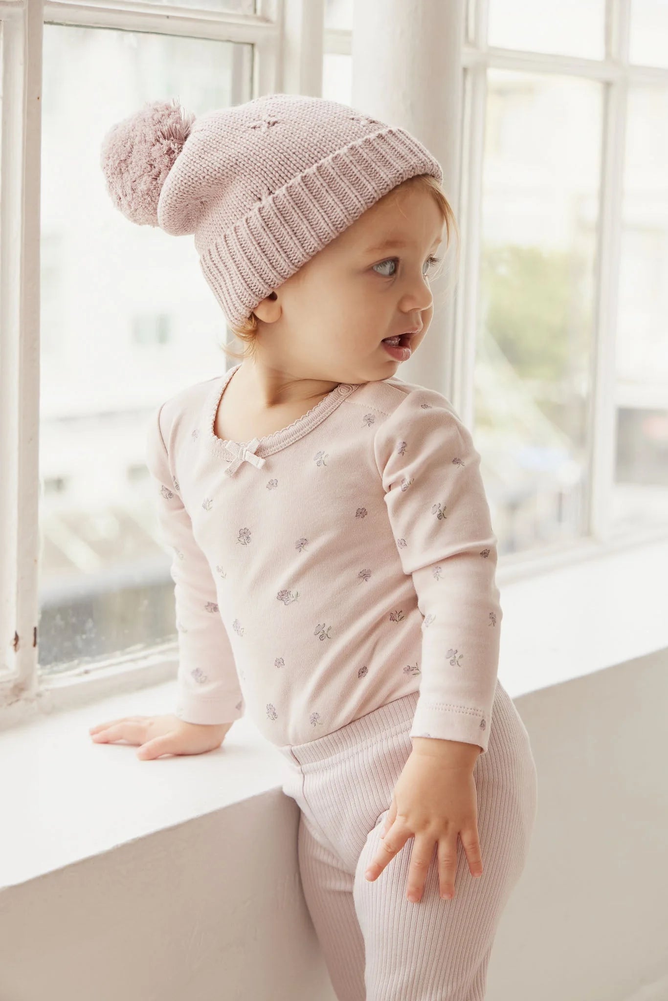 Organic Cotton LS Bodysuit Meredith Violet