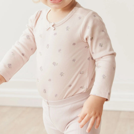 Organic Cotton LS Bodysuit Meredith Violet