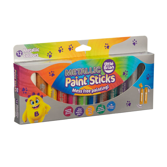 Little Brian Paint Sticks - Metallic 12 Pack