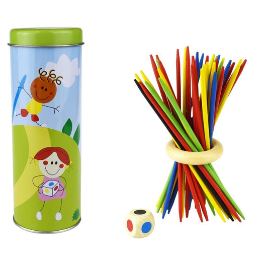 Wooden Mikado Tin Game