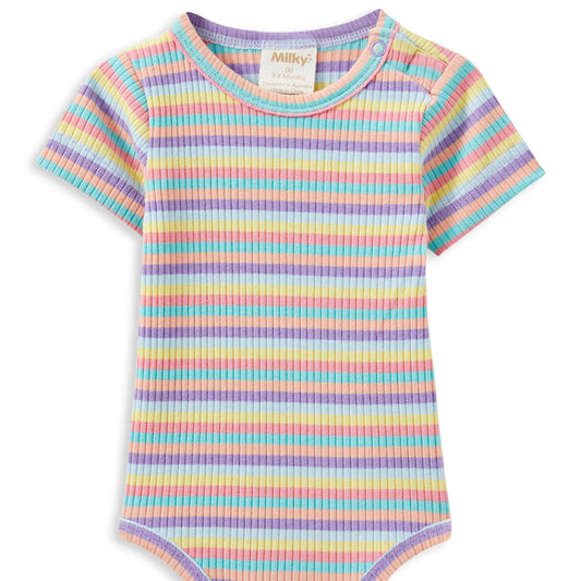 Multi Stripe Rib Bubbysuit