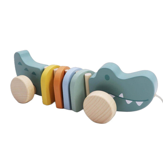 Wooden Pull Along Crocodile