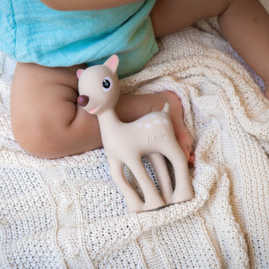 Ralphie Deer Rubber Teether Rattle & Bath Toy
