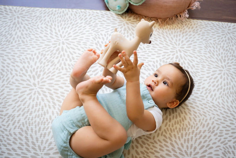 Ralphie Deer Rubber Teether Rattle & Bath Toy