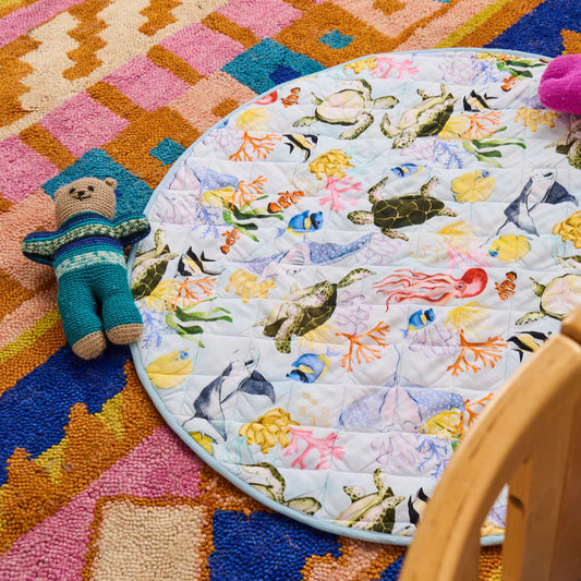 Reef Life Quilted Play Mat