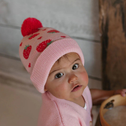 Strawberry Fields Merino Beanie