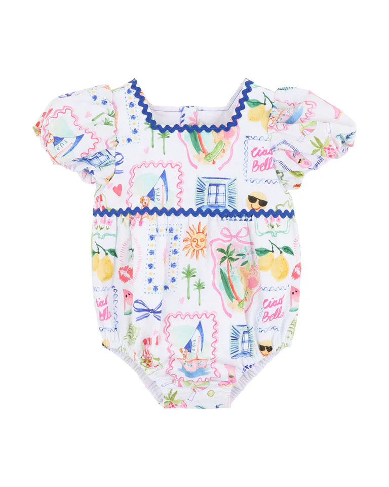 Summer Vacay Puff Sleeve Bodysuit