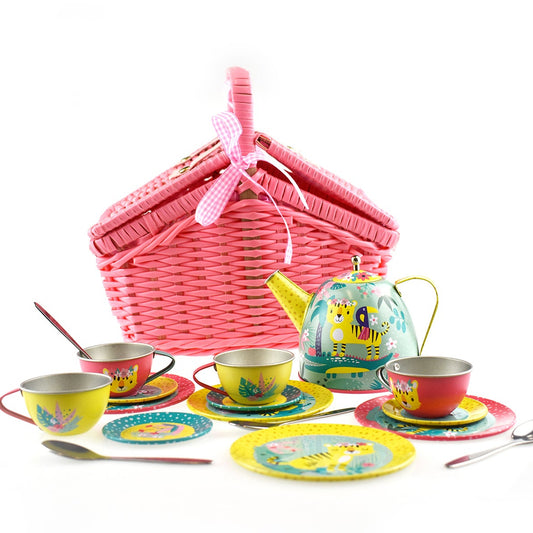 Jungle Friends Tin Tea Set
