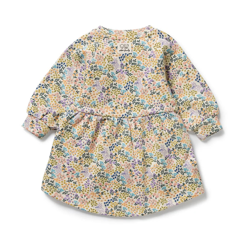 Tiny Bloom Organic Terry Sweat Dress