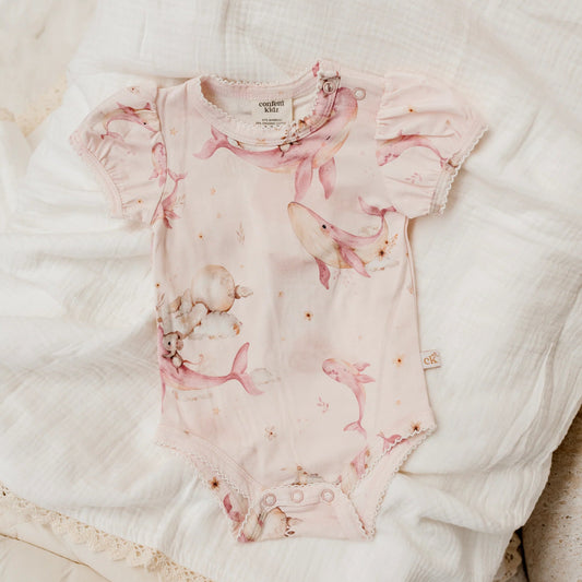 Bamboo Bodysuit - Whimsical Whale