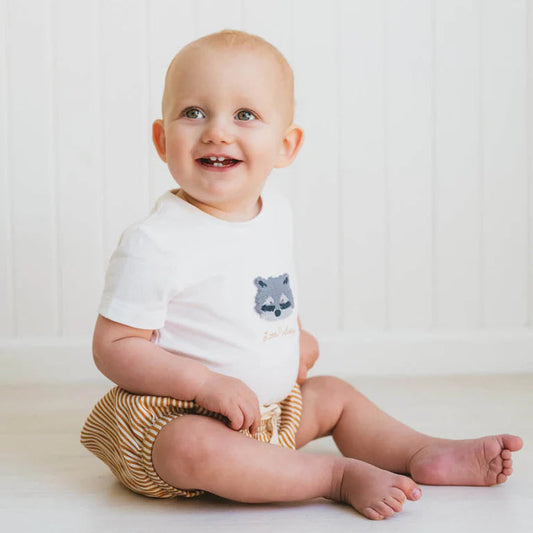 Wildlings Stripe Bloomers- Mustard Stripe