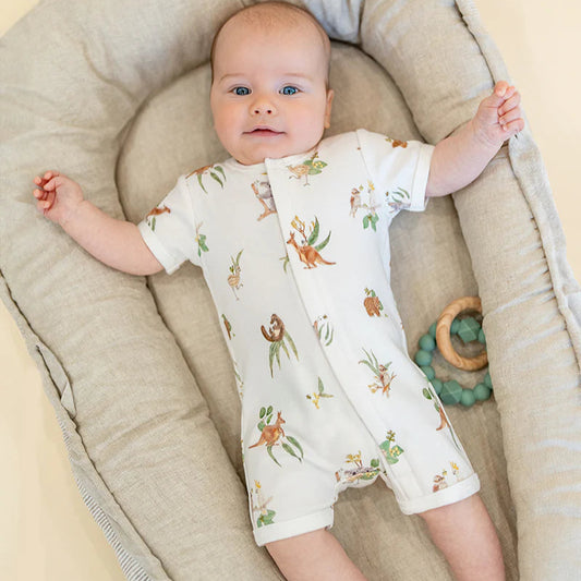 Australiana Organic Short Sleeve Zipsuit